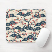 Elegantes Cherry Blossom Nahtloses Muster (2) Mousepad (Mit Mouse)
