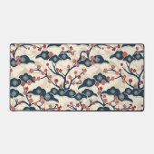 Elegantes Cherry Blossom Nahtloses Muster (2) Schreibtischunterlage (Vorderseite)