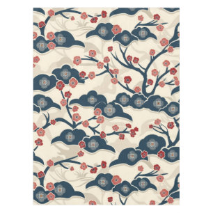 Elegantes Cherry Blossom Nahtloses Muster (2) Tischdecke
