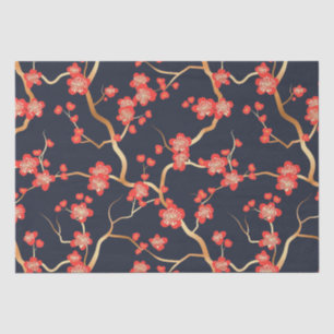 Elegantes Cherry Blossom Nahtloses Muster (3) Seidenpapier