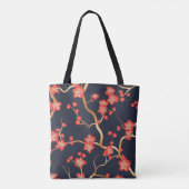 Elegantes Cherry Blossom Nahtloses Muster (3) Tasche (Rückseite)