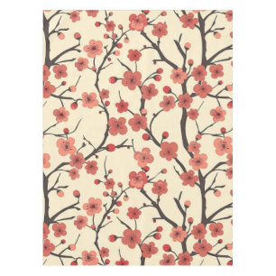 Elegantes Cherry Blossom Nahtloses Muster (4) Tischdecke