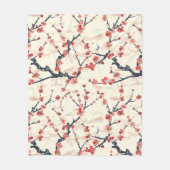 Elegantes Cherry Blossom Nahtloses Muster (5) Fleecedecke (Vorderseite)