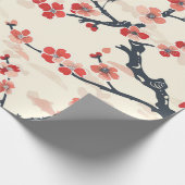 Elegantes Cherry Blossom Nahtloses Muster (5) Geschenkpapier (Ecke)
