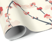 Elegantes Cherry Blossom Nahtloses Muster (5) Geschenkpapier (Rolleneckpunkt)