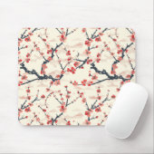 Elegantes Cherry Blossom Nahtloses Muster (5) Mousepad (Mit Mouse)