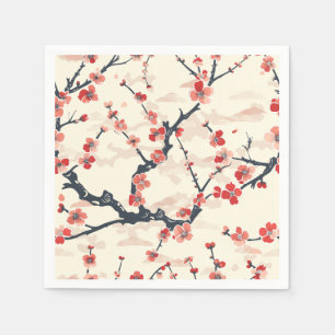Elegantes Cherry Blossom Nahtloses Muster (5) Serviette