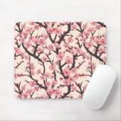 Elegantes Cherry Blossom Nahtloses Muster (6) Mousepad (Mit Mouse)