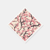 Elegantes Cherry Blossom Nahtloses Muster (6) Serviette (Ecke)