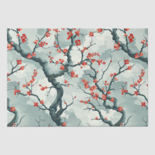 Elegantes Cherry Blossom Nahtloses Muster (7) Seidenpapier