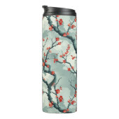 Elegantes Cherry Blossom Nahtloses Muster (7) Thermosbecher (Nach rechts gedreht)