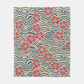 Elegantes Cherry Blossom Nahtloses Muster (8) Fleecedecke (Vorderseite)