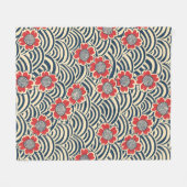 Elegantes Cherry Blossom Nahtloses Muster (8) Fleecedecke (Vorderseite (Horizontal))
