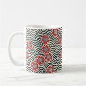 Elegantes Cherry Blossom Nahtloses Muster (8) Kaffeetasse (Links)