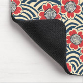 Elegantes Cherry Blossom Nahtloses Muster (8) Mousepad (Ecke)