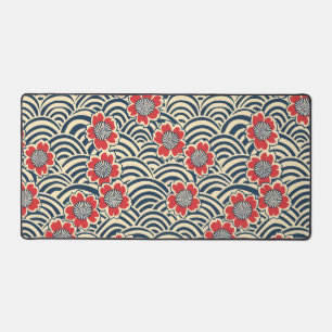 Elegantes Cherry Blossom Nahtloses Muster (8) Schreibtischunterlage