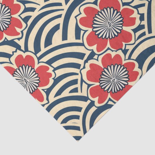 Elegantes Cherry Blossom Nahtloses Muster (8) Seidenpapier (Detail)