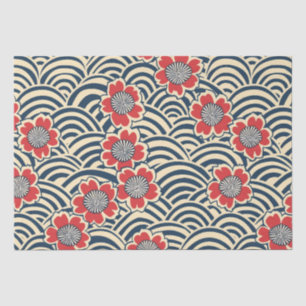 Elegantes Cherry Blossom Nahtloses Muster (8) Seidenpapier