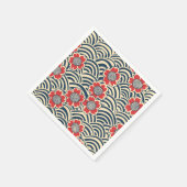 Elegantes Cherry Blossom Nahtloses Muster (8) Serviette (Ecke)