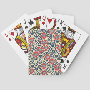 Elegantes Cherry Blossom Nahtloses Muster (8) Spielkarten