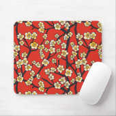 Elegantes Cherry Blossom Nahtloses Muster (9) Mousepad (Mit Mouse)