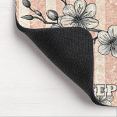 Elegantes Cherry Blossom Sakura - Rosa & Weiß Mousepad (Ecke)