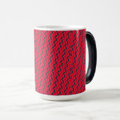 Elegantes Chevron-Muster PhD-Abschluss Verwandlungstasse (VorderseiteRechts)
