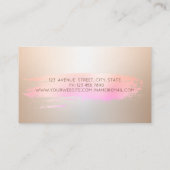 Elegantes Chic Bakery Tool Rohrleitungstasche Blum Visitenkarte (Rückseite)