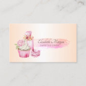 Elegantes Chic Bakery Tool Rohrleitungstasche Blum Visitenkarte (Vorderseite)