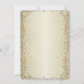 Elegantes Chic Blume Brautparty Einladung (Rückseite)