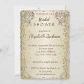 Elegantes Chic Blume Brautparty Einladung (Vorderseite)