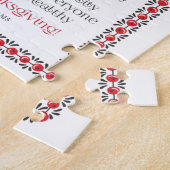 Elegantes Chic Botanicals Erntedank Gedicht Puzzle (Seite)