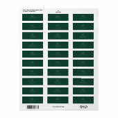 Elegantes & Chic botanisches Wappen-Monogramm Hoch (Vorne)
