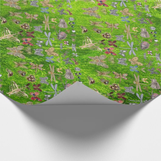 Elegantes Chic Chiny Glossy Wrapping Paper Geschenkpapier (Ecke)