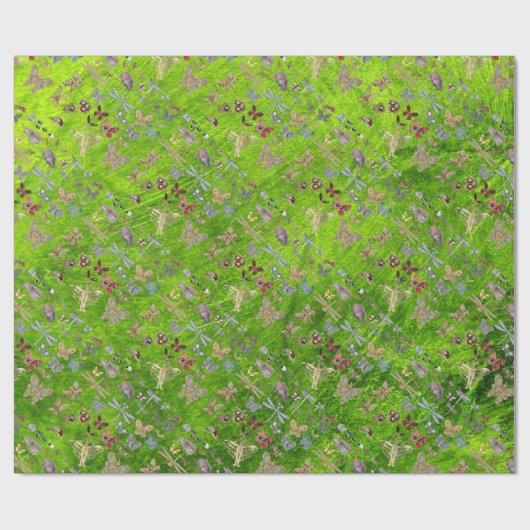 Elegantes Chic Chiny Glossy Wrapping Paper Geschenkpapier (Flach)