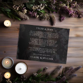 Elegantes Chic Custom Wedding Foto Dankeschön Card Dankeskarte