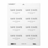 Elegantes Chic Einfaches Minimalistisches Save the (Vorne)