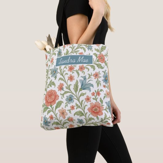 Elegantes, Chic florales Muster personalisierte Ei Tasche (Von Nahem)