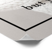 Elegantes Chic Gedenkfeier-Fotodesign Poster (Ecke)