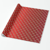 Elegantes Chic Glossy Liebhaber Herzklopfpapier Geschenkpapier (Ungerollt)