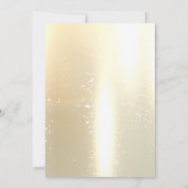 Elegantes Chic Gold , Bride Dress Brautparty Einladung (Rückseite)