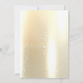 Elegantes Chic Gold , Bride Dress Brautparty Einladung (Rückseite)