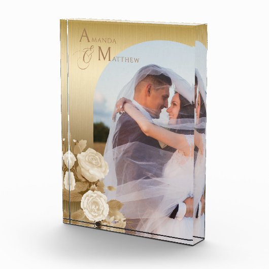 Elegantes Chic Gold Foto (Rechts)