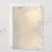 Elegantes Chic Gold Glitzer Dress Brautparty Einladung (Rückseite)