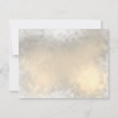 Elegantes Chic Gold Hearts, Birds Probe Dinner Einladung (Rückseite)