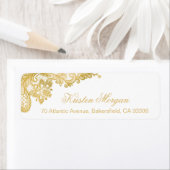 Elegantes Chic Gold Lace Muster (Insitu)