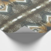 Elegantes Chic Gold und Silver Art Muster Geschenkpapier (Ecke)