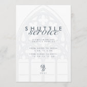 Elegantes Chic Gothic Hochzeitsshuttle-Service-Sch (Vorderseite)