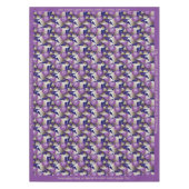 Elegantes Chic Lavender Purple Flowers Blumendesig Tischdecke (Vorderseite)