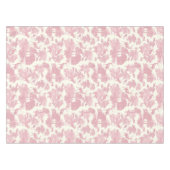 Elegantes Chic Light Pink Toile Deer Woodland Tischdecke (Vorderseite (Horizontal))